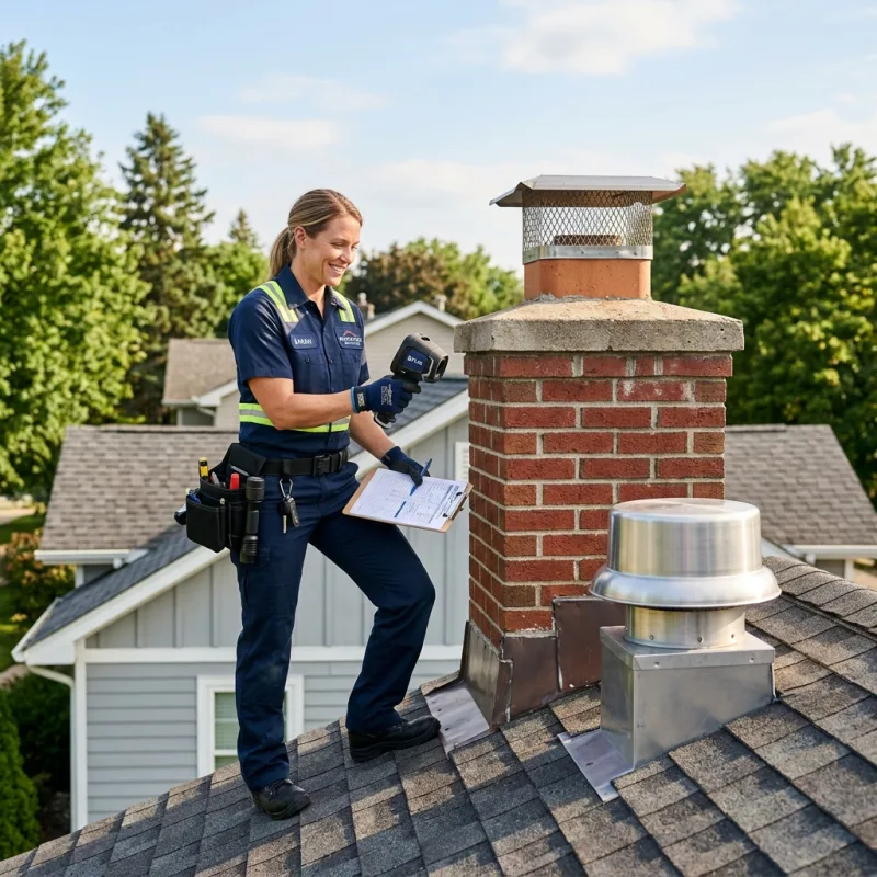 Technician removing a deceased bird from an indoor space in Wildwood